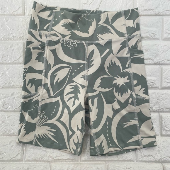 Madewell High Rise 7" Pocket Biker Shorts Tropicale Floral NF336 - Picture 1 of 6